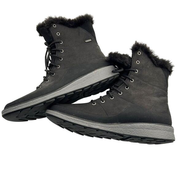 Merrell Tremblant Ezra Lace Boots Women's Waterproof Ice Winter Snow Black Sz 11 - Picture 1 of 6